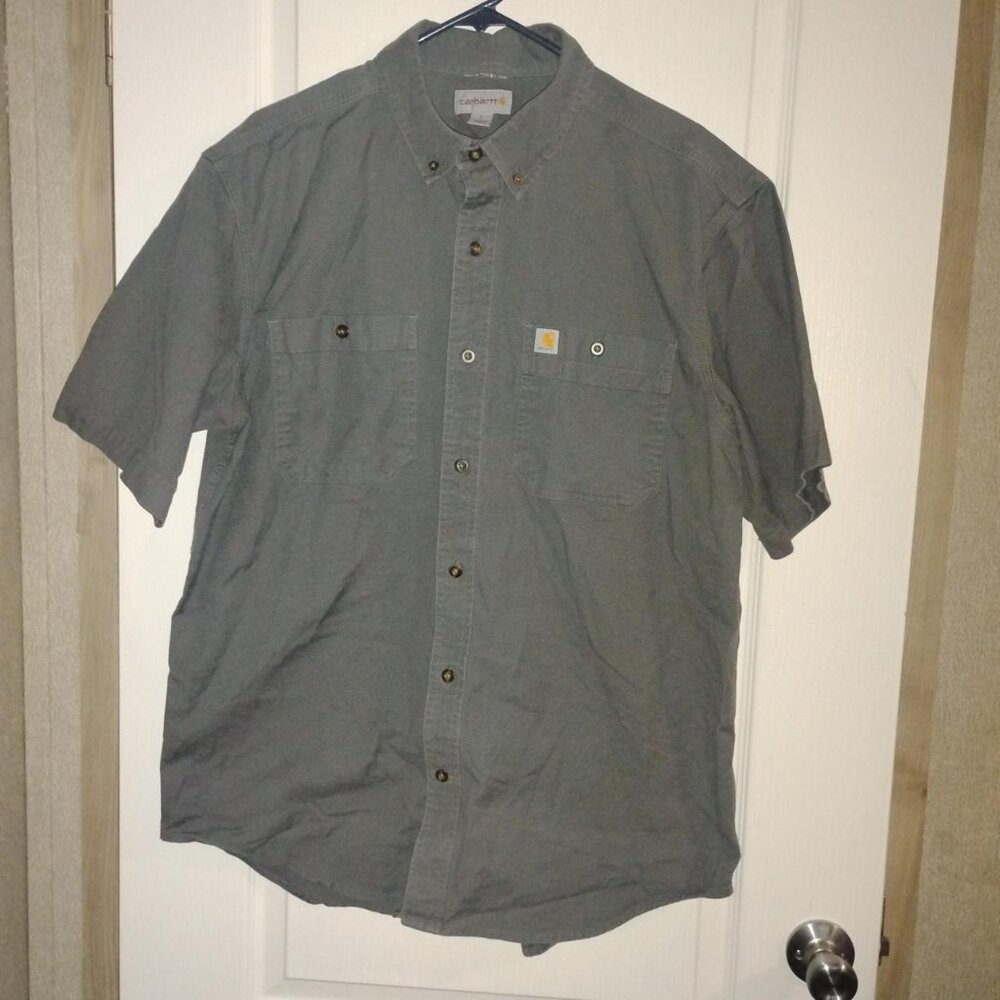 CARHARTT Men's Plain Shirt Grey Size L